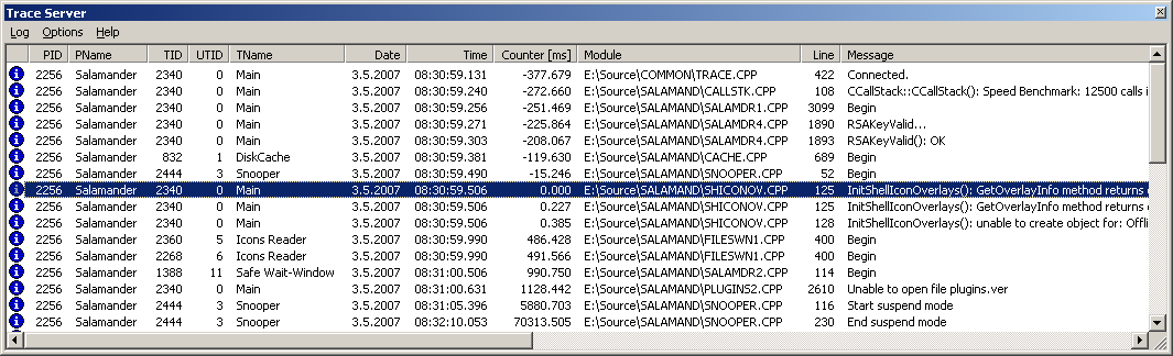 Altap Trace Server