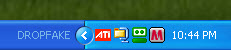 taskbar with DROPFAKE