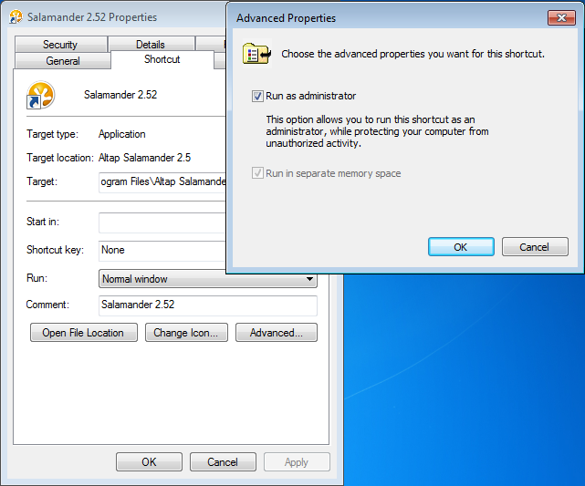 Run as administrator