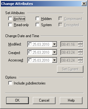 filedates after F5 copy on a network drive